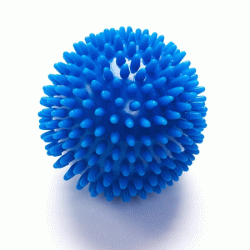 Black Mountain Products Massage Ball Blue Deep Tissue Massage Ball with Spikes&#44; Blue