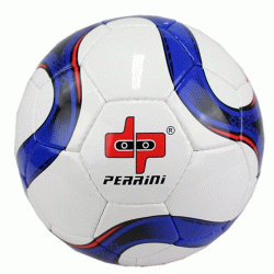8307 Perrini - Official Size 5 Soccer Ball Black & Blue